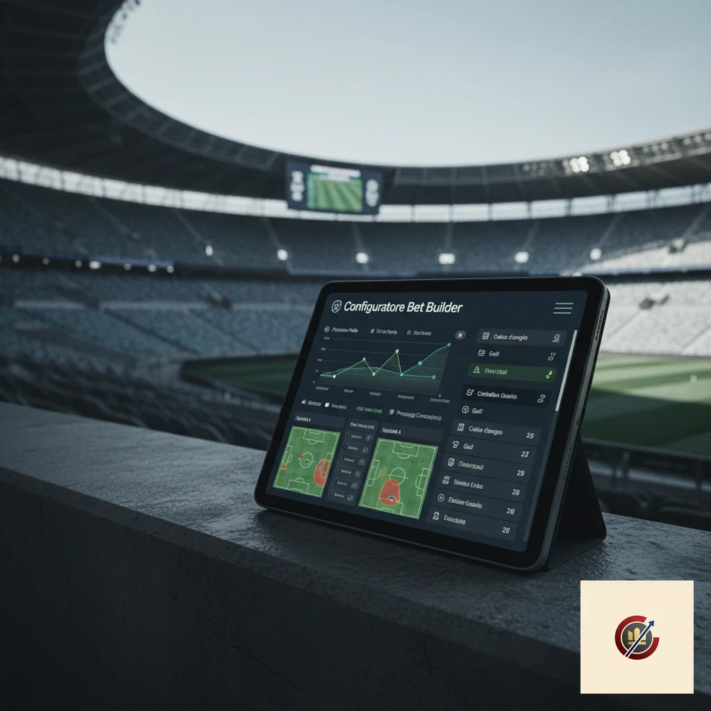Schermata del configuratore di scommesse personalizzate con selezione combinata di mercati sullo stesso evento.